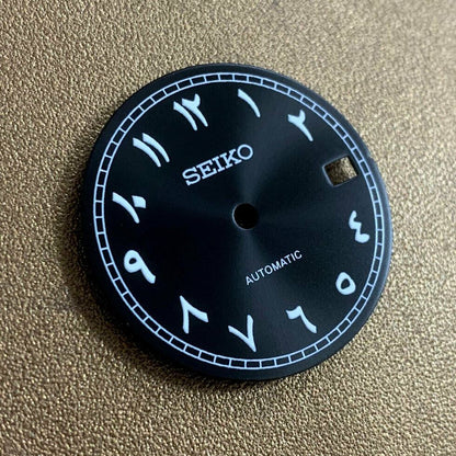 28.5mm Arabic Font Watch Dial Luminous Suitable for NH35 Movement Watch Parts