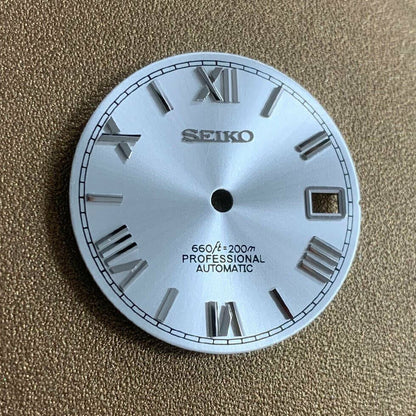 Cadran de montre à chiffres romains de 28,5 mm, compatible avec les pièces de montre à mouvement NH35 et NH36