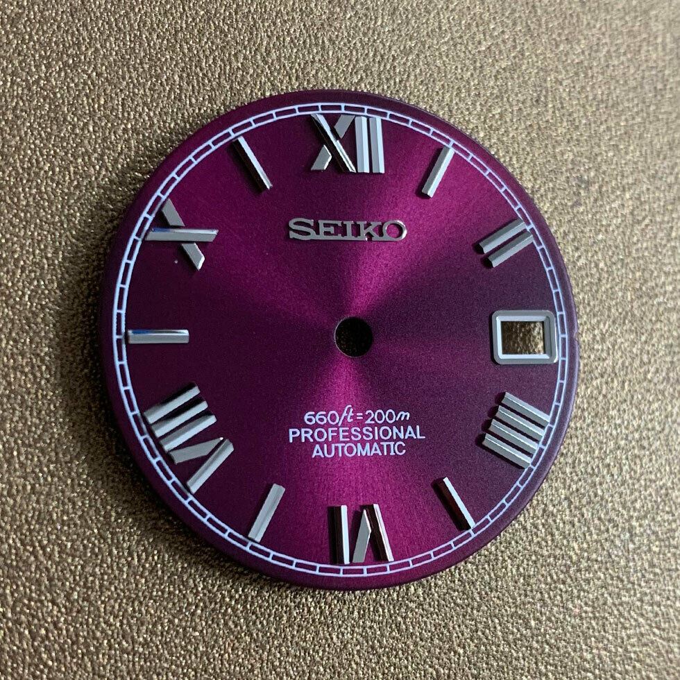 Cadran de montre à chiffres romains de 28,5 mm, compatible avec les pièces de montre à mouvement NH35 et NH36