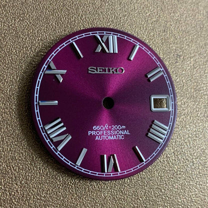 Cadran de montre à chiffres romains de 28,5 mm, compatible avec les pièces de montre à mouvement NH35 et NH36
