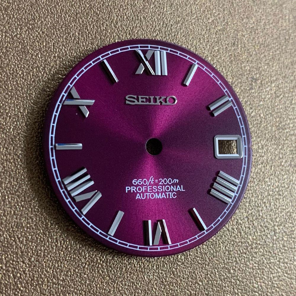 Cadran de montre à chiffres romains de 28,5 mm, compatible avec les pièces de montre à mouvement NH35 et NH36