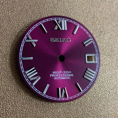 Cadran de montre à chiffres romains de 28,5 mm, compatible avec les pièces de montre à mouvement NH35 et NH36