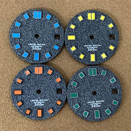 Cadran de montre coloré de 28,5 mm, adapté au mouvement NH35, pièces de rechange