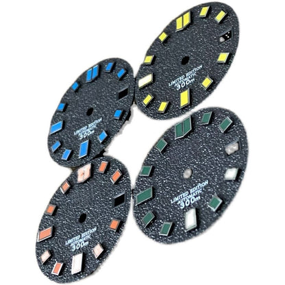 Cadran de montre coloré de 28,5 mm, adapté au mouvement NH35, pièces de rechange