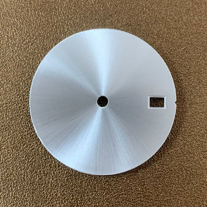 Cadran de montre brillant de 28,5 mm pour mouvement NH35, pièces de montre, calendrier unique