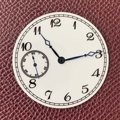 38.8mm white watch dial with hands for ETA6497, 6498, ST3600 suitable for vintage watch repair