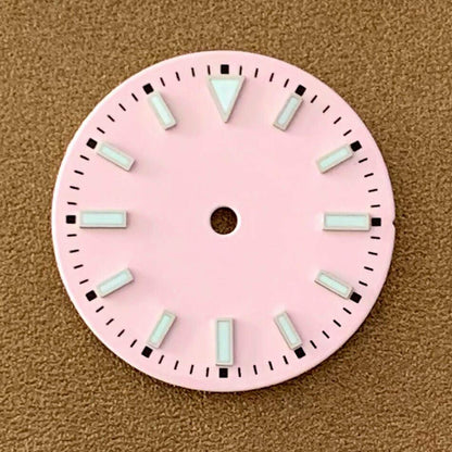 29mm luminous watch dial, compatible with NH35/NH36 ETA 2836/8215/2813 movements, improves readability and style.
