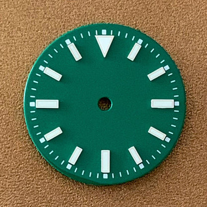 29mm luminous watch dial for NH35/NH36 ETA 2836/8215/2813 movements, enhancing readability and modern style.