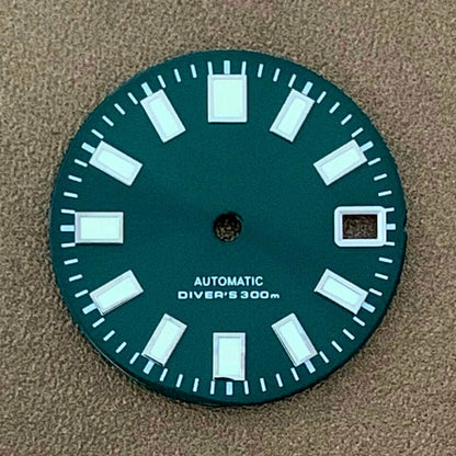 28,5 mm Uhrenzifferblatt C3 Grün leuchtend Geeignet für NH35 NH36 Uhrwerk Uhrenteile