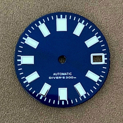 28,5 mm Uhrenzifferblatt C3 Grün leuchtend Geeignet für NH35 NH36 Uhrwerk Uhrenteile