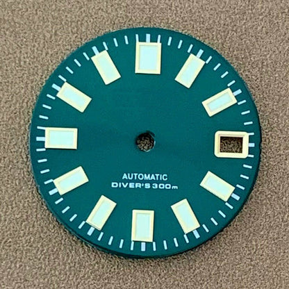 28,5 mm Uhrenzifferblatt C3 Grün leuchtend Geeignet für NH35 NH36 Uhrwerk Uhrenteile