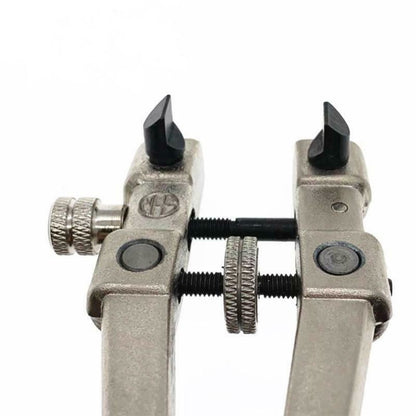 Watchmaker adjustable wrench for opening screw back watch cases, precision repair tool by Watchmaker.