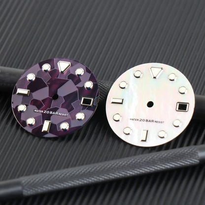 Meteorite 28.5mm 3D luminous watch dial for NH35 movement