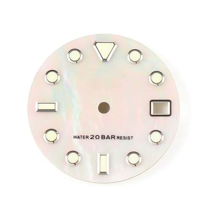 Cadran de montre 3D lumineux en forme de météorite de 28,5 mm, compatible avec le mouvement NH35