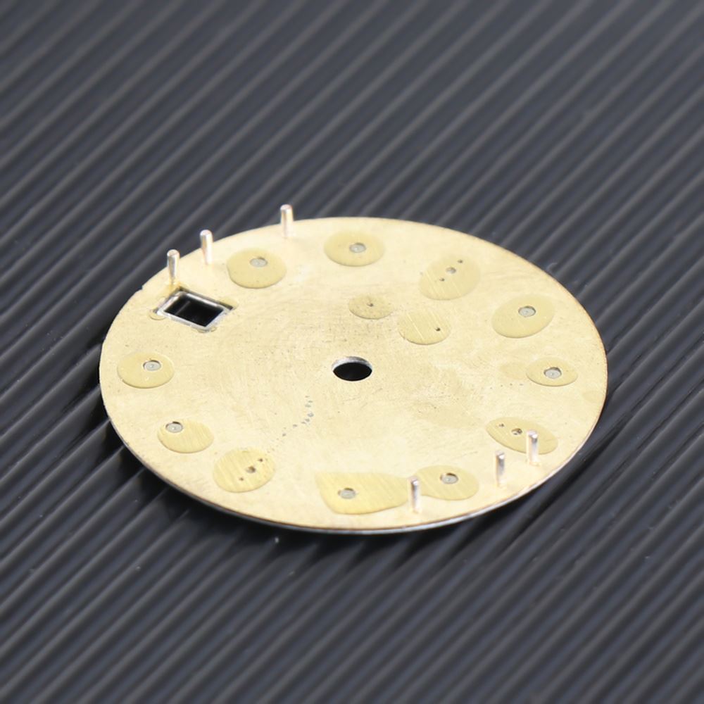 Cadran de montre 3D lumineux en forme de météorite de 28,5 mm, compatible avec le mouvement NH35