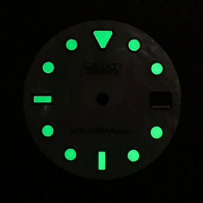 Cadran de montre 3D lumineux en forme de météorite de 28,5 mm, compatible avec le mouvement NH35