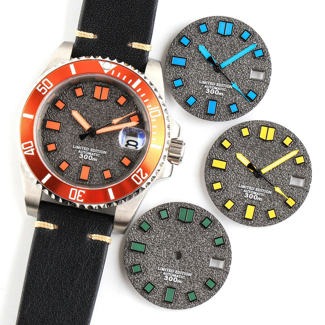 Cadran de montre lumineux de 28,5 mm, adapté au mouvement NH35, pièces et aiguilles