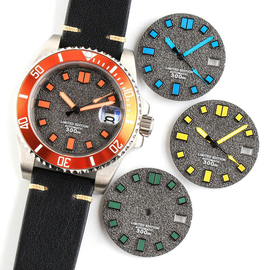 Cadran de montre lumineux de 28,5 mm, adapté au mouvement NH35, pièces et aiguilles