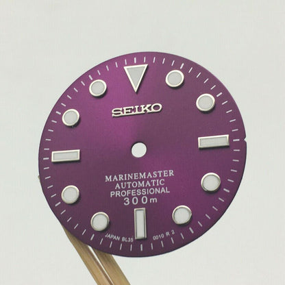 Zifferblatt 28,5 mm leuchtend, geeignet für NH35-Uhrwerk, Austausch von Uhrenteilen