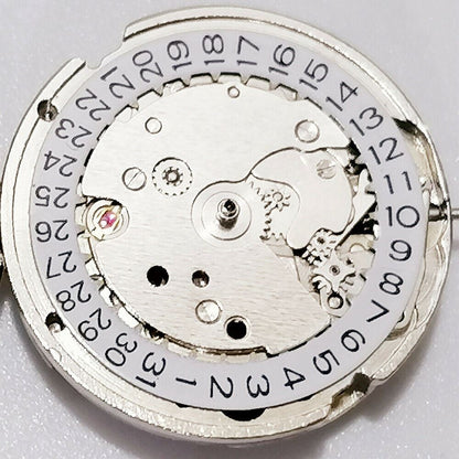 26.5mm 7120 automatic mechanical watch movement with single calendar and 3 hands for precision timekeeping.