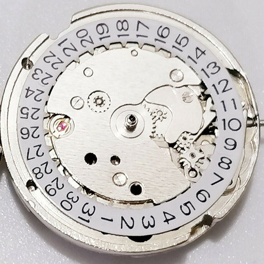 26.5mm 7120 automatic mechanical watch movement with single calendar and 3 hands for precision timekeeping.