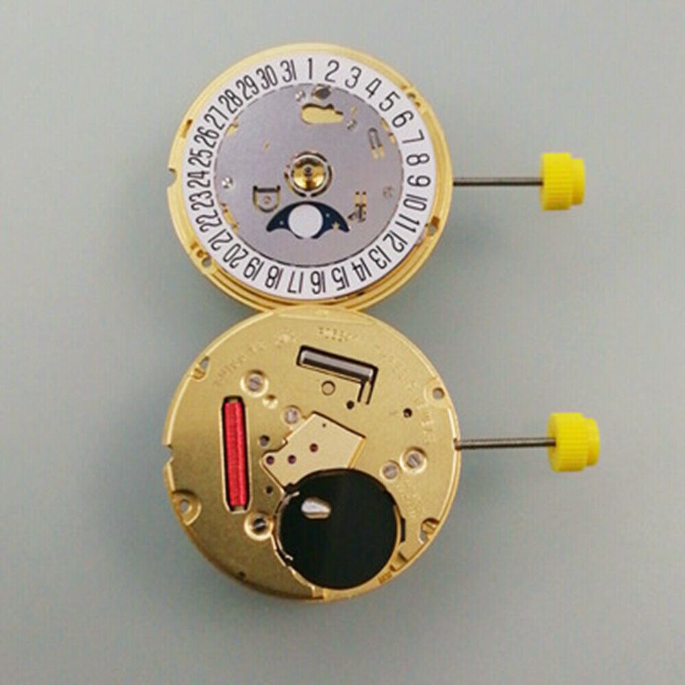 ETA F05.841 Watch Quartz Movement 3 Hands Moon Phase Watch Part Replacement