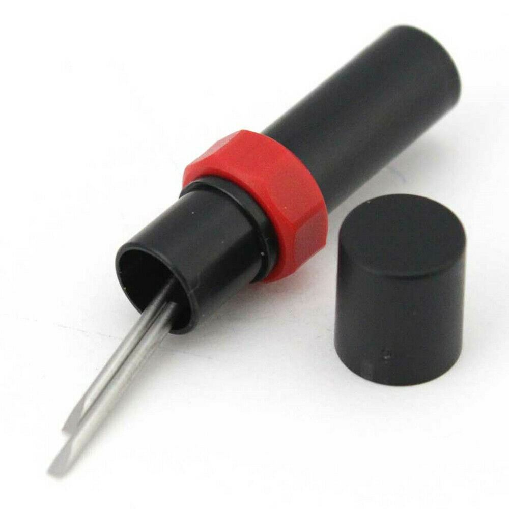 Bergeon 7778 precision 6-piece screwdriver set with spare blades and stand for watch repairs.