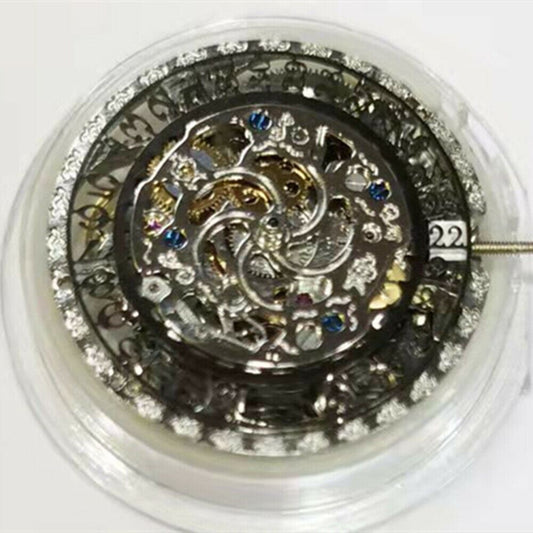 Black Hollow 2189 watch with automatic mechanical movement, precision China-made brand new mechanism.