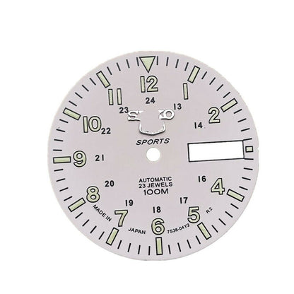Cadran de montre C3 vert lumineux 28,5 mm pour mouvement mécanique automatique NH36A