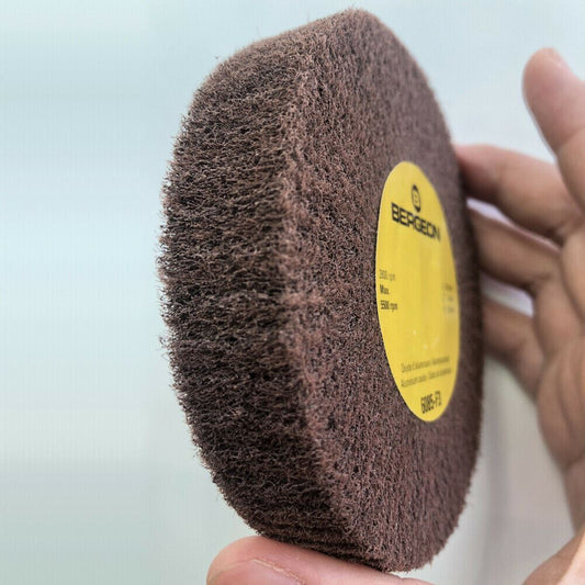Bergeon 6085-F3 abrasive wheels for fine polishing watch accessories, aluminum oxide grit