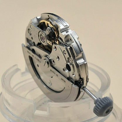 Japan Original MIYOTA 820A automatic watch movement showing mechanical day and date display by Miyota.