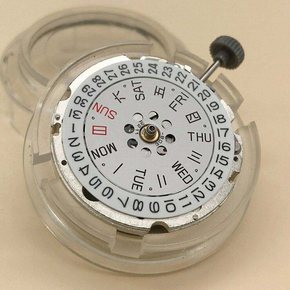 Japan Original MIYOTA 820A automatic watch movement with mechanical day-date display by Miyota, precision engineering.