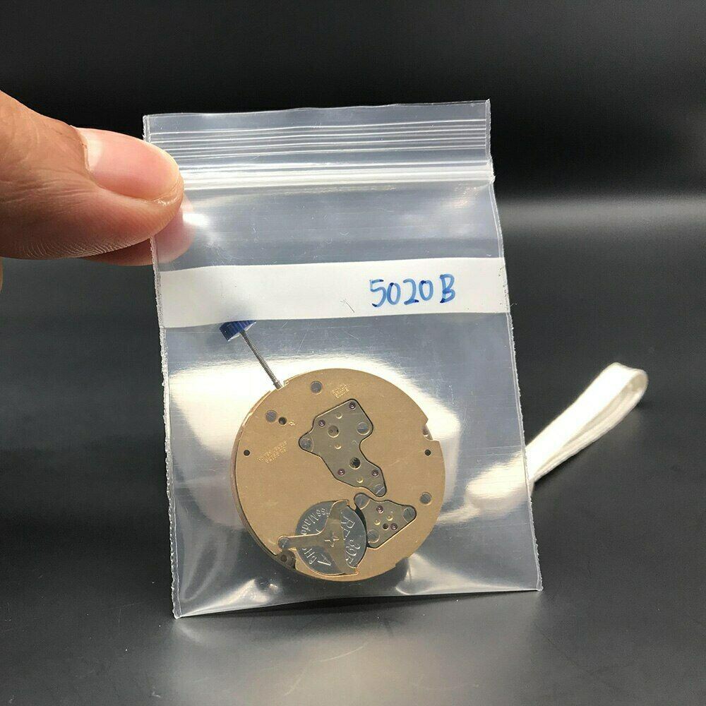 Mouvement de montre à quartz Ronda 5020.B, original, fabriqué en Suisse, doré, 10 rubis