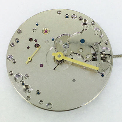 Seagull 6498 mechanical hand-winding watch movement with second hand at 6 o'clock, precision craftsmanship.