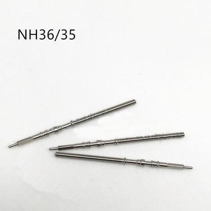 1. Set of 10 generic watch winding stems for NH35/NH36 movements, compatible repair parts.  