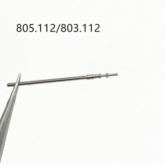 1. Generic watch winding stem compatible with ETA 805.112/803.112 movements for precise time adjustment.  