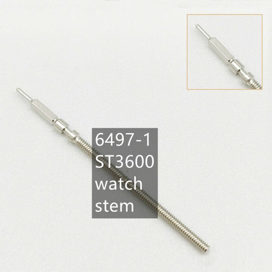 Set of 10 generic watch winding stems compatible with Seagull and ETA 6497-1 ST3600 movements for repairs and replacements.