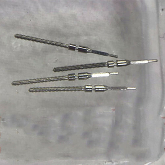 Set of 10 generic watch winding stems for Tianjin ST1612 movement, ideal for repairs and replacements.
