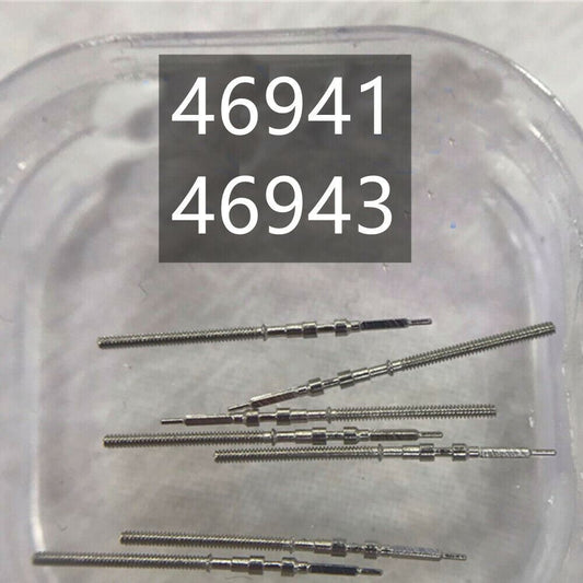 1. Set of 10 original winding stems for watch movements 46941 and 46943.  