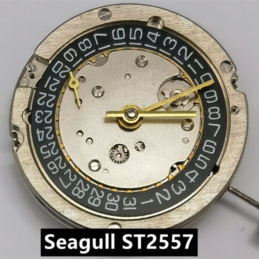 Seagull ST25 mechanical watch accessory with China-made automatic GMT and second dial at 9