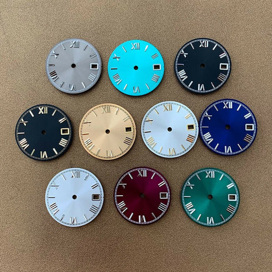 Cadran de montre de 28,5 mm, compatible avec les montres à mouvement NH35/NH36, pièces de rechange n° 0319