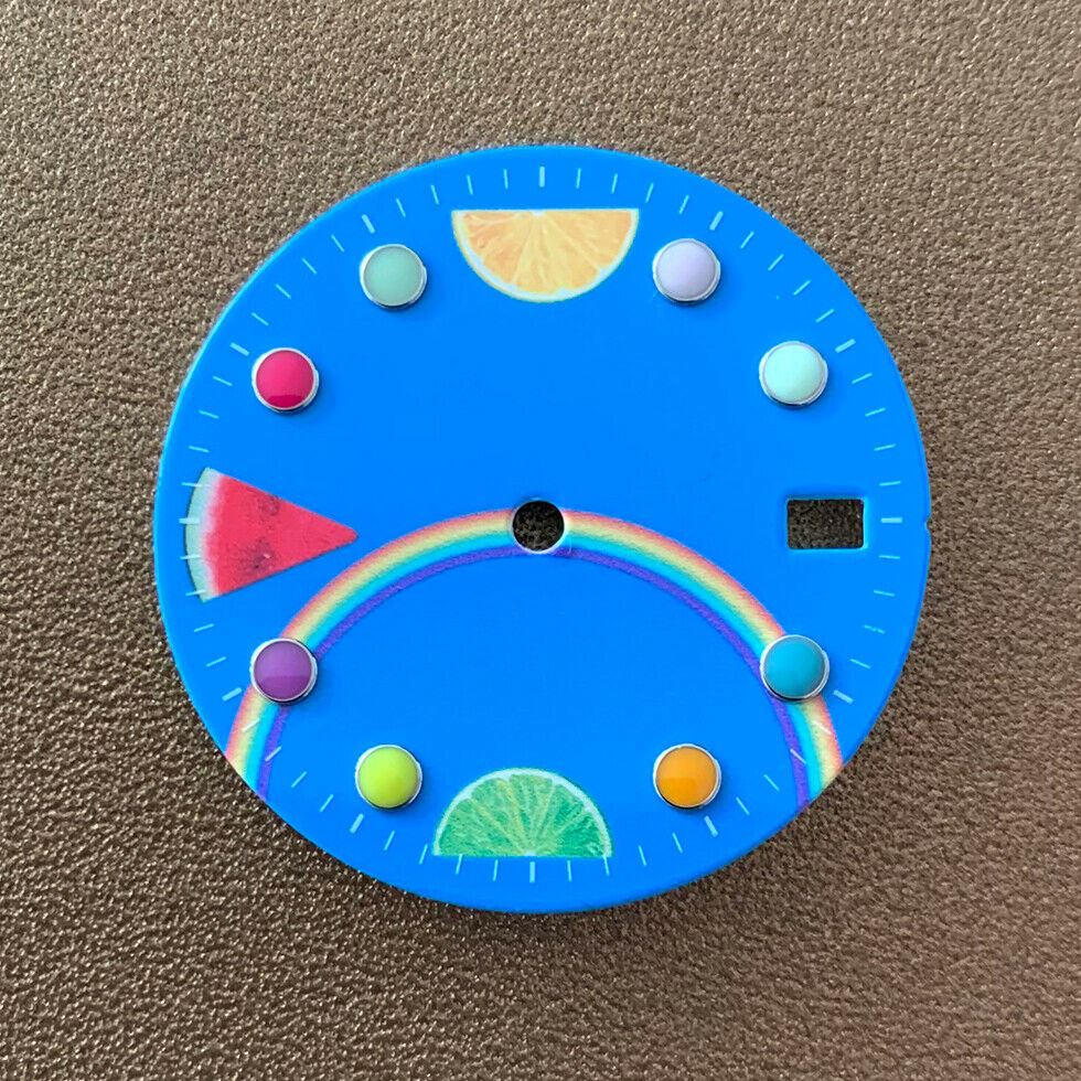 28.50mm Watch Dial Green Luminous Suitable for NH35/NH36 Movement Watch #0322