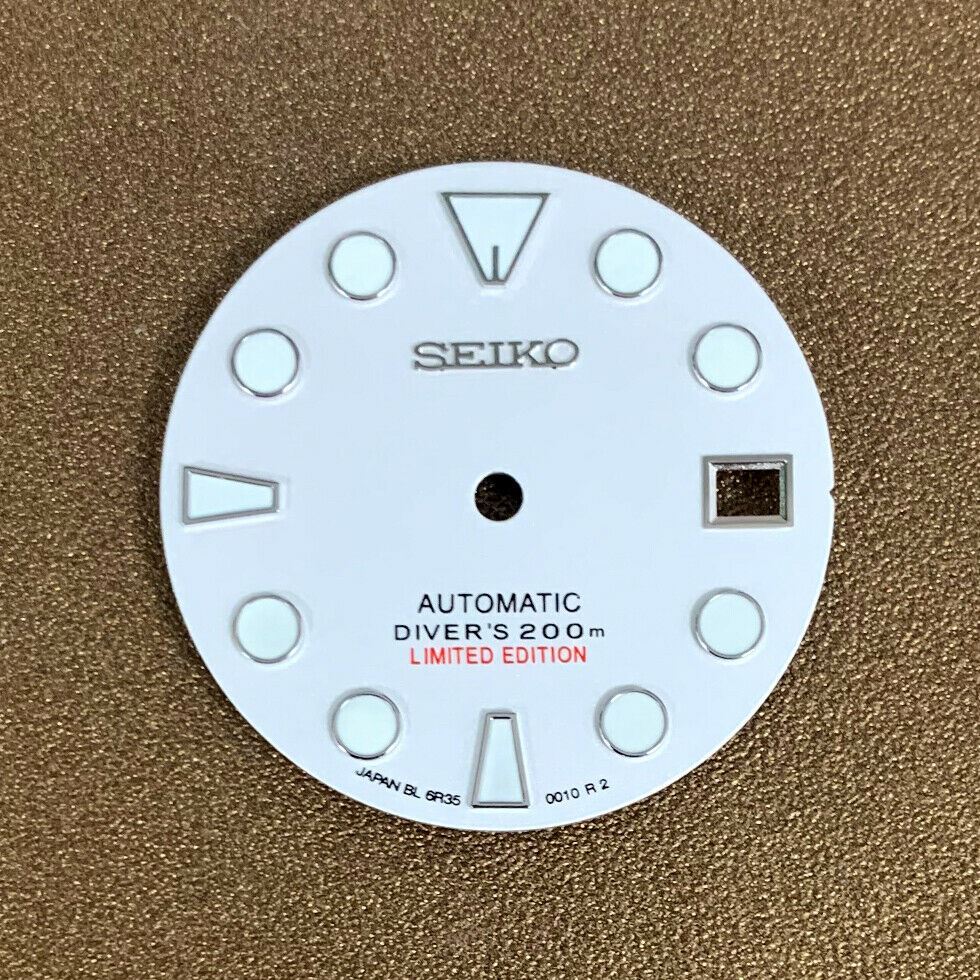 28,50 mm Zifferblatt grün leuchtend passend für NH35 Uhrwerk Uhr #0324
