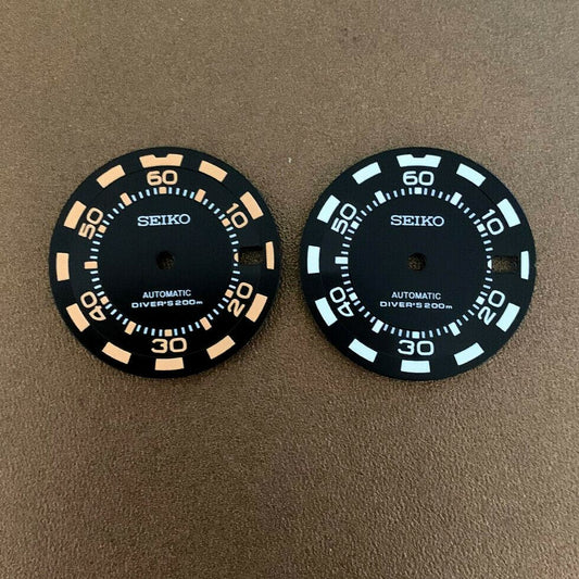 Cadran de montre 28,50 mm vert lumineux, compatible avec les montres à mouvement NH35/NH36 n° 0323