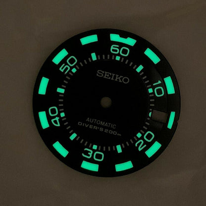 28,50 mm Zifferblatt, grün leuchtend, geeignet für NH35/NH36 Uhrwerk, Uhr Nr. 0323