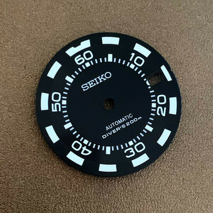 28,50 mm Zifferblatt, grün leuchtend, geeignet für NH35/NH36 Uhrwerk, Uhr Nr. 0323