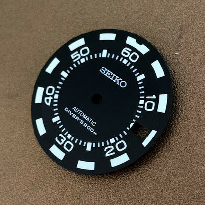 28,50 mm Zifferblatt, grün leuchtend, geeignet für NH35/NH36 Uhrwerk, Uhr Nr. 0323