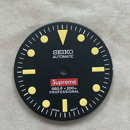 28,50 mm Zifferblatt grün leuchtend passend für NH35/NH36 Uhrwerk Uhr #04