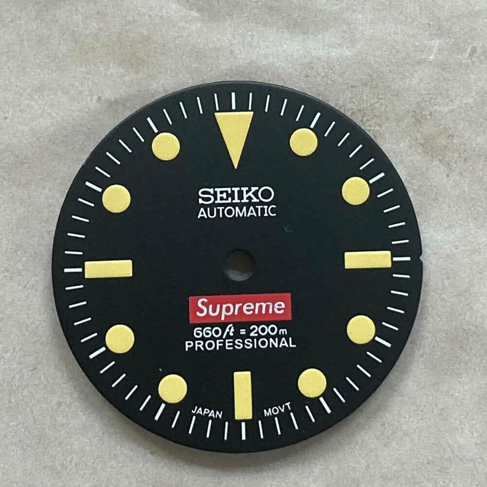 28,50 mm Zifferblatt grün leuchtend passend für NH35/NH36 Uhrwerk Uhr #04