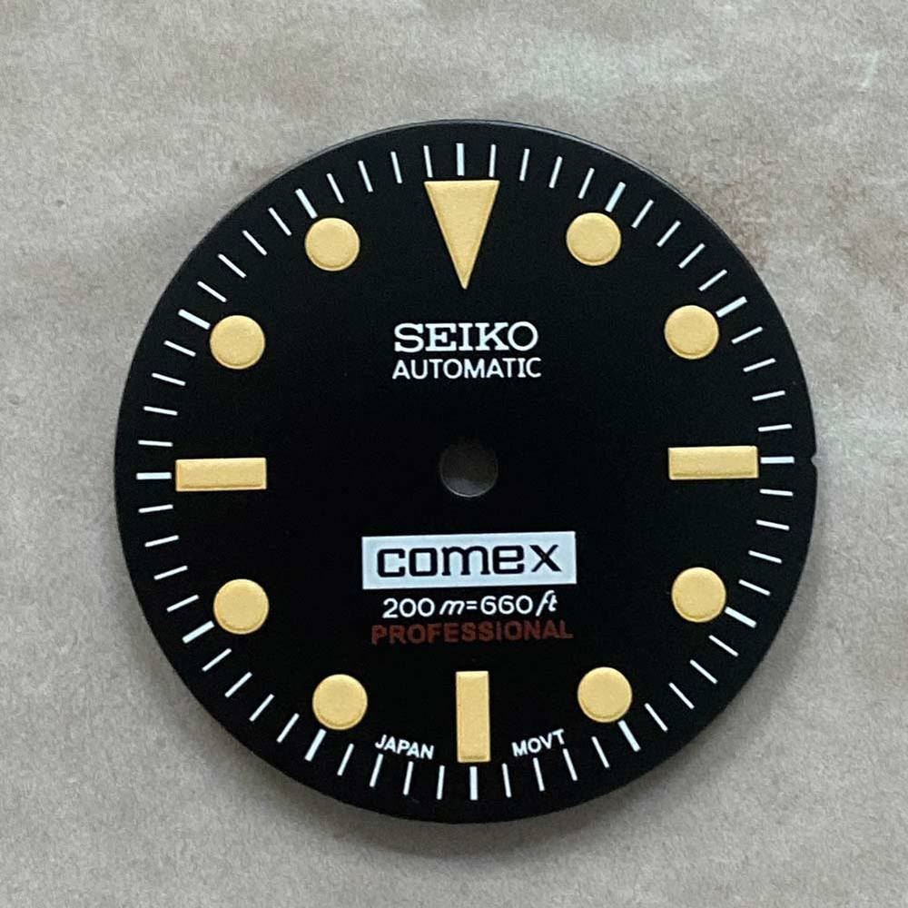 28,50 mm Zifferblatt grün leuchtend passend für NH35/NH36 Uhrwerk Uhr #04
